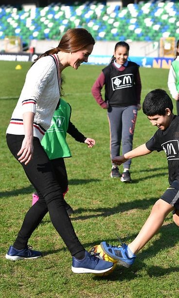 Catherine ja William jalkapallo Belfast 27.2.2019 7