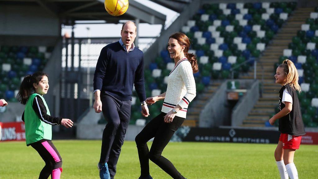 Catherine ja William jalkapallo Belfast 27.2.2019 4