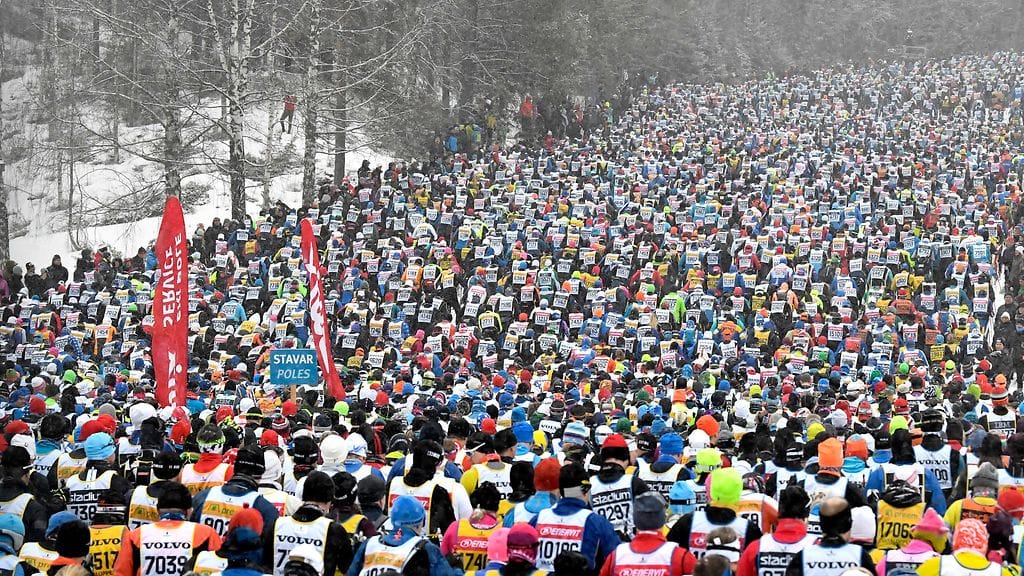 Vasaloppet-kilpailuun ilmoittautui vuonna 2019 jopa 15 8000 osallistujaa.