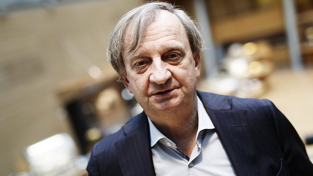 Liike Nytin puheenjohtaja Harry, Hjallis, Harkimo STT:n puheenjohtajahaastattelussa eduskunnan Pikkuparlamentissa Helsingissä 4. maaliskuuta 2019.