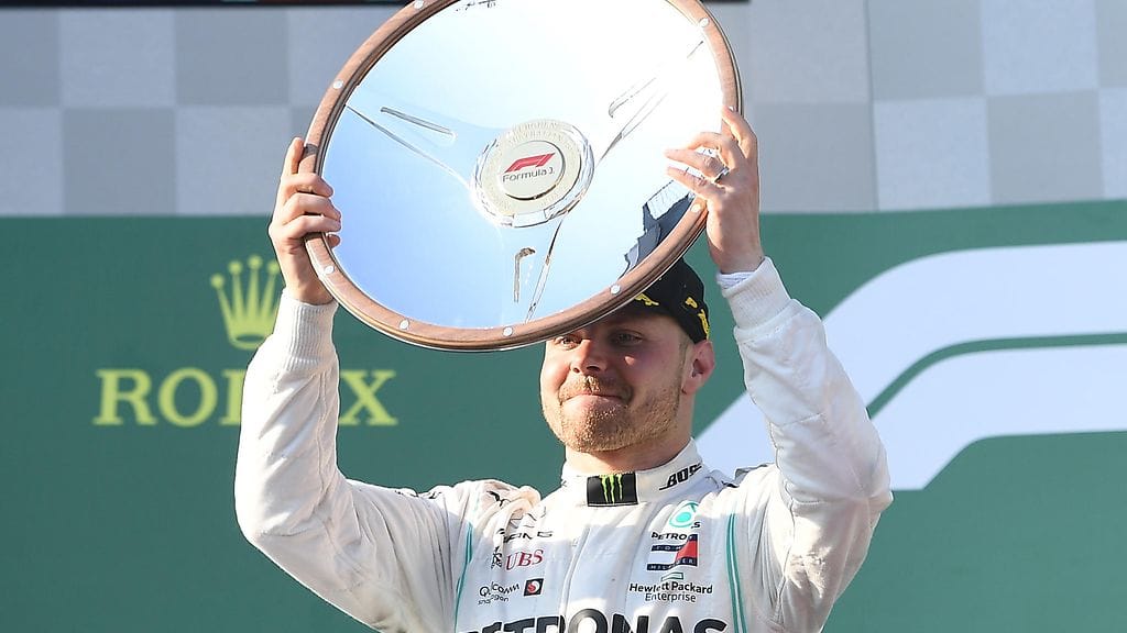 Valtteri Bottas juhlisti voittoa sunnuntaina Australian GP:ssä.
