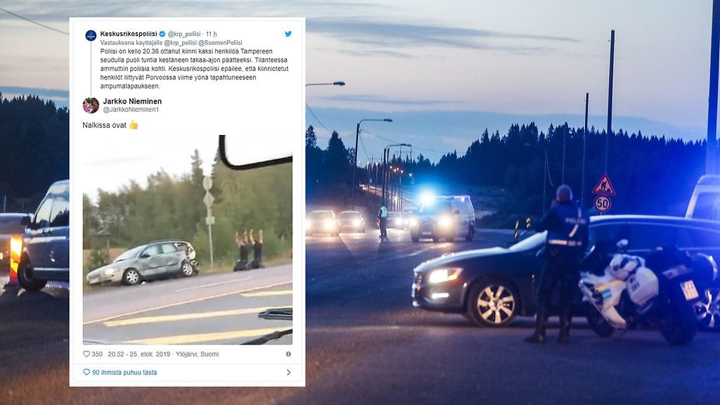 Kiinniotto poliisiampujat Porvoo poliisi