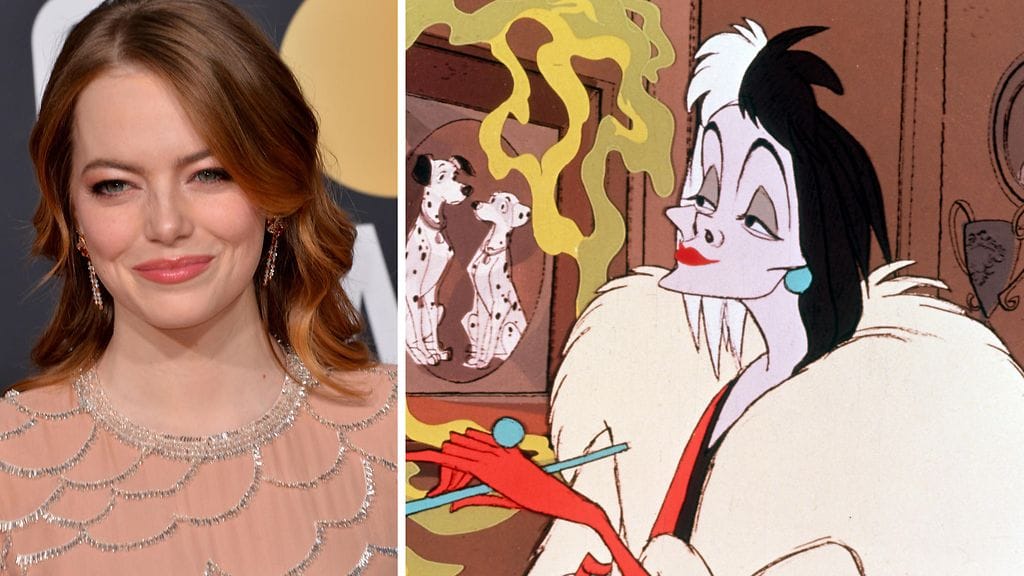 Emma Stone näyttelee Cruella de Vil -pahista tulevassa elokuvassa.