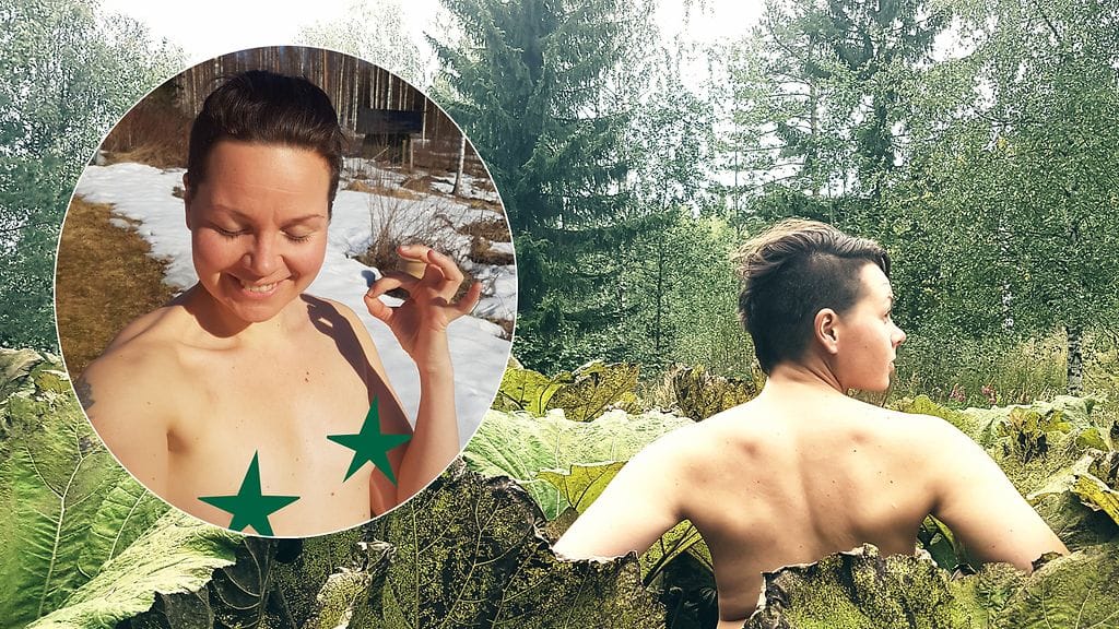 Eija on sinut pienten rintojensa kanssa.