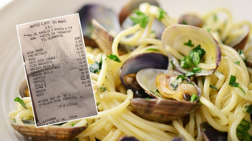 Kaksi pasta-annosta roomalaisravintolassa tuli kalliiksi japanilaisturisteille.