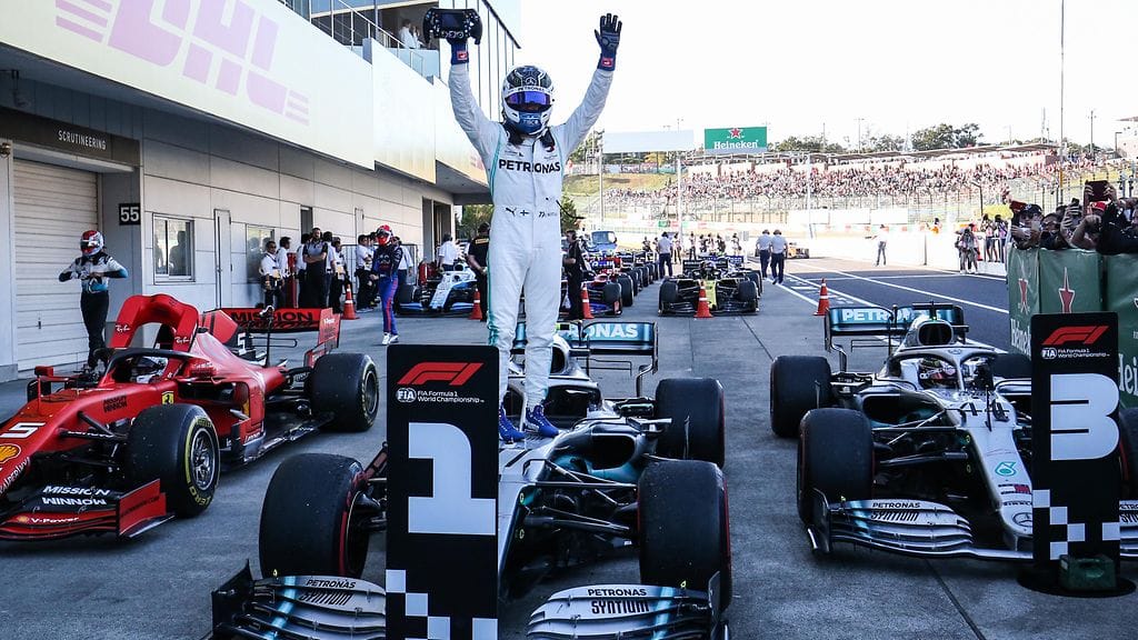 Valtteri Bottas ajoi voittoon Japanissa.