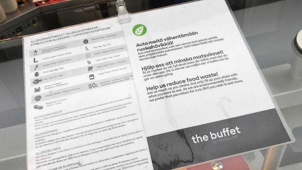 Viking Line Buffet kyltti