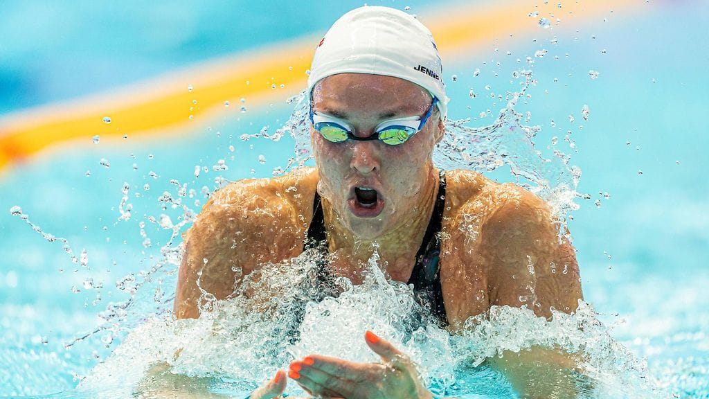 Jenna Laukkanen ui 50 metrin rintauinnin finaaliin.