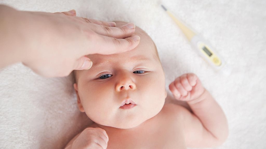 RS-virus voi aiheuttaa pikkulapsille sairaalahoitoa vaativia oireita. Kuvituskuva.