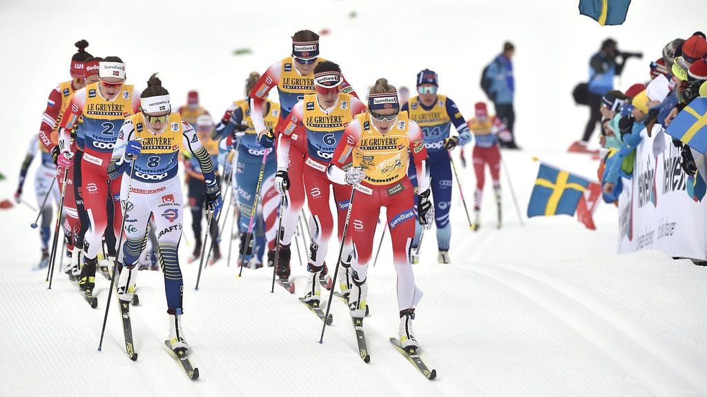 Therese Johaug jäi toista kertaa peräjälkeen ilman voittoa.