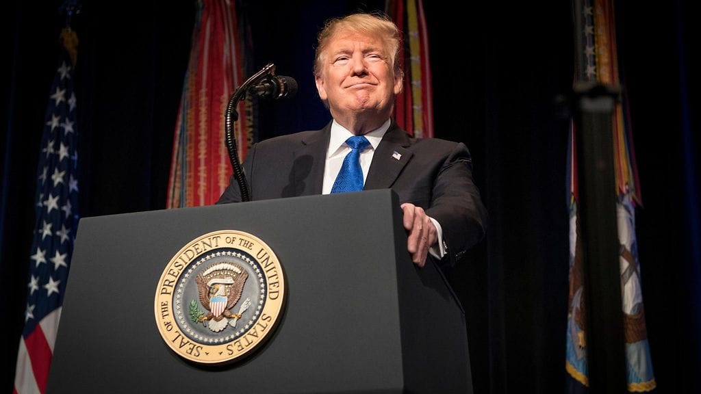 Presidentti Trump julkisti uusien avaruusjoukkojen logon perjantai-iltana.