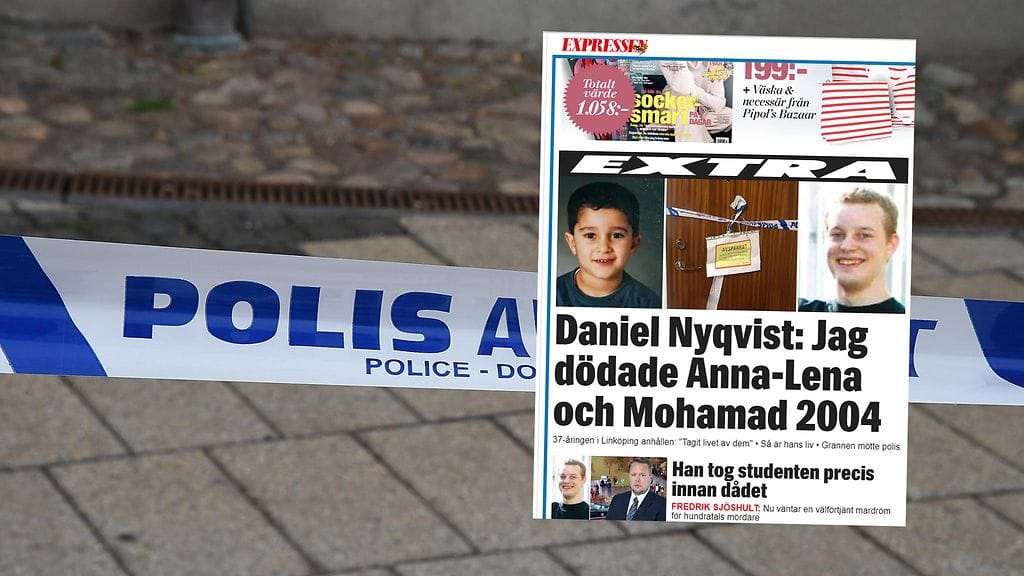 Linköpingin keskellä katua tapahtunut kaksoismurha selvitettiin uudenlaista DNA-metodia käyttäen. Pidätetty Daniel Nyqvist tunnusti henkirikokset tänään pidätyksensä jälkeen.