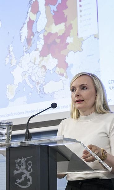 Koronakartta pohjoismaat Maria Ohisalo LK