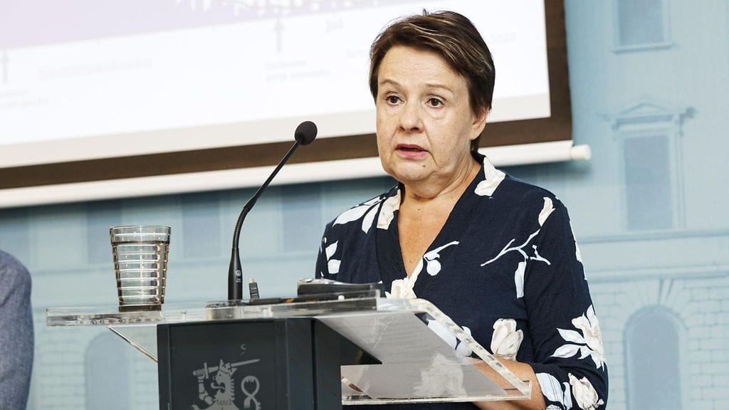Sosiaali- ja terveysministeriön kansliapäällikkö Kirsi Varhila