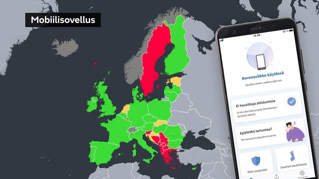 koronasovellukset kartalla