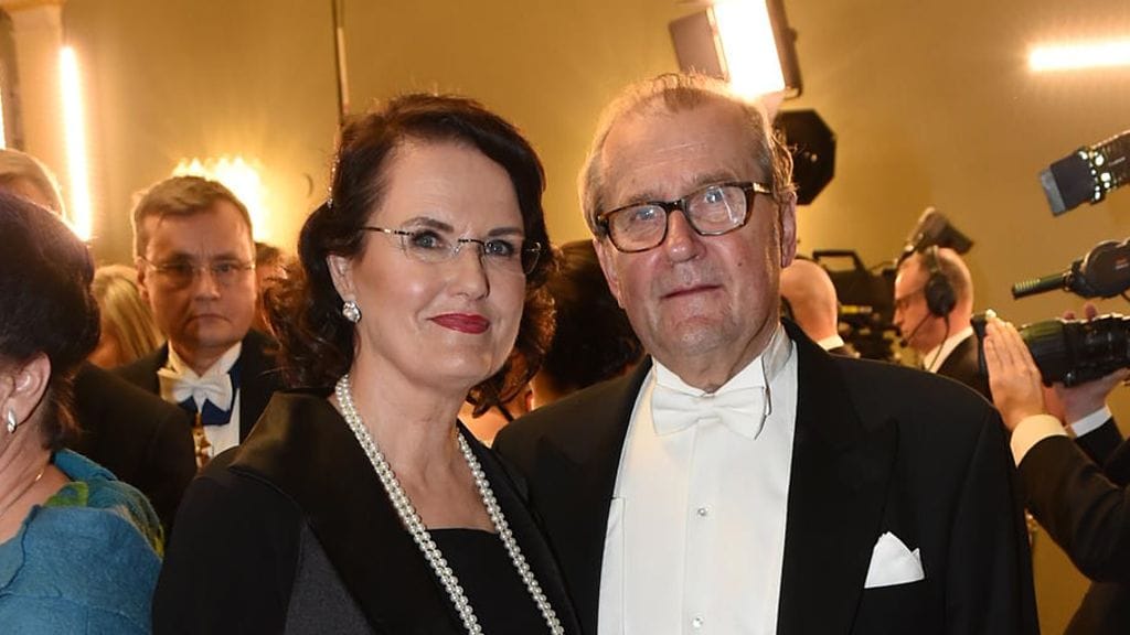 Panu Rajala ja Marja Norha edustivat yhdessä Linnan juhlissa vuonna 2015.