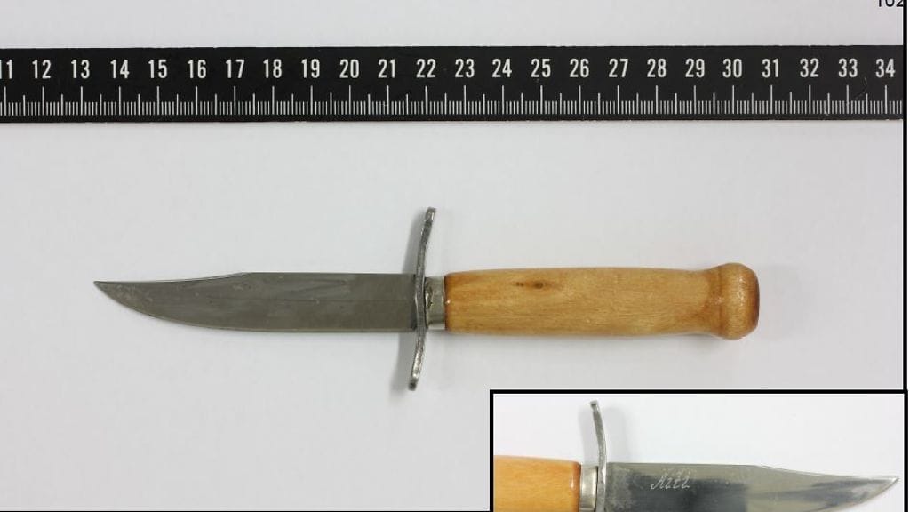 6 Tekovälineeksi hankittu puukko