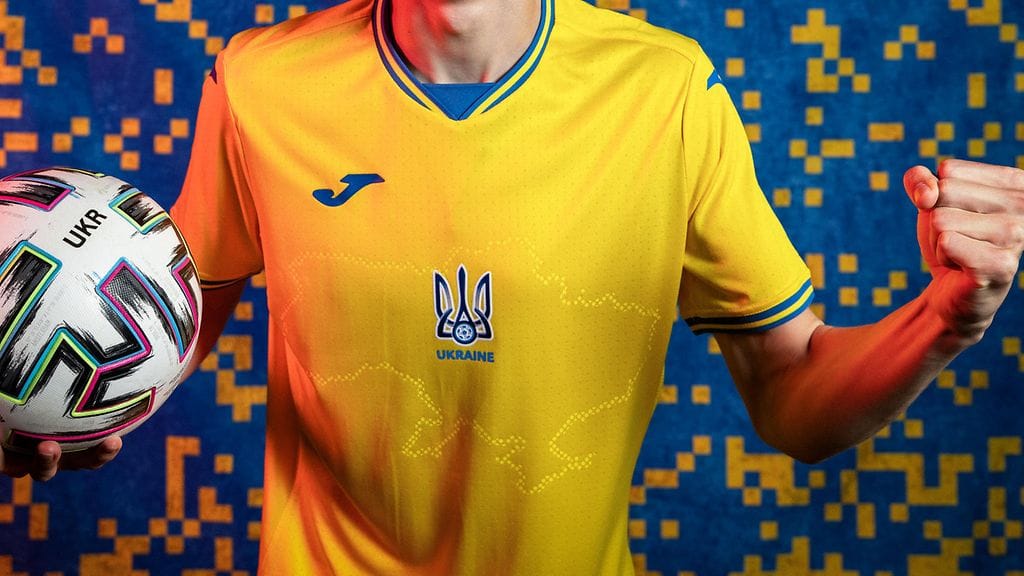 Ukrainan EM-kisapaidassa näkyvät maan rajat – mukaan lukien Krimin niemimaa.