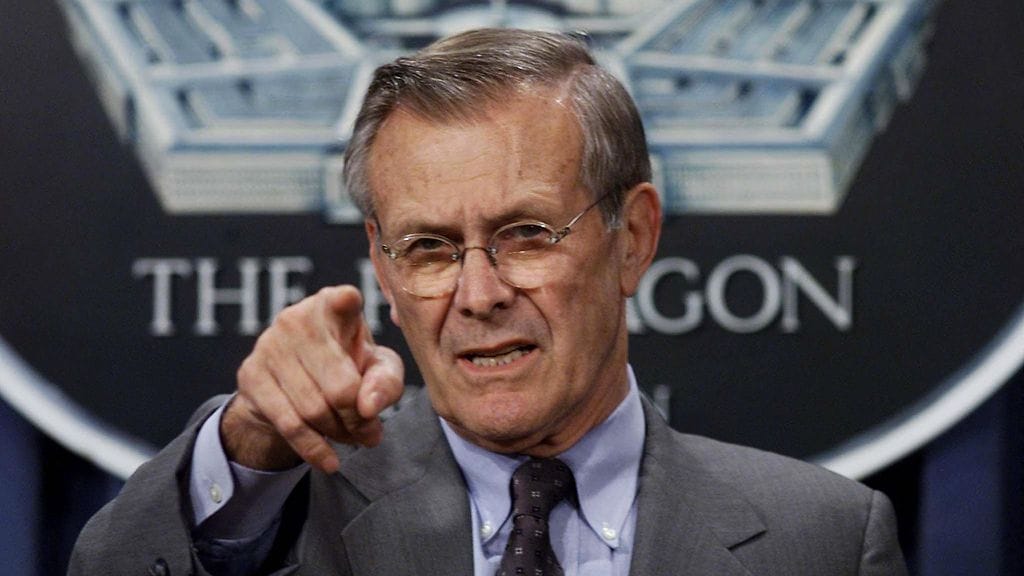 USA:n entinen puolustusministeri Donald Rumsfeld oli Pentagonissa kun al-Qaida hyökkäsi vuonna 2001.