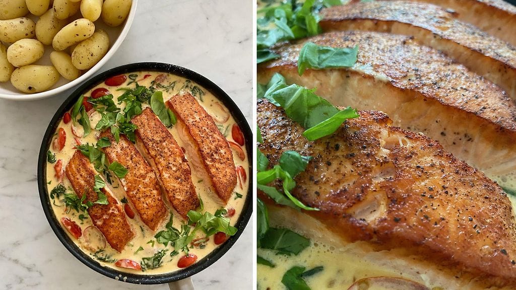 Helppoa, nopeaa ja herkullista! Hanna Sumarin lohiruoka valmistuu vartissa.