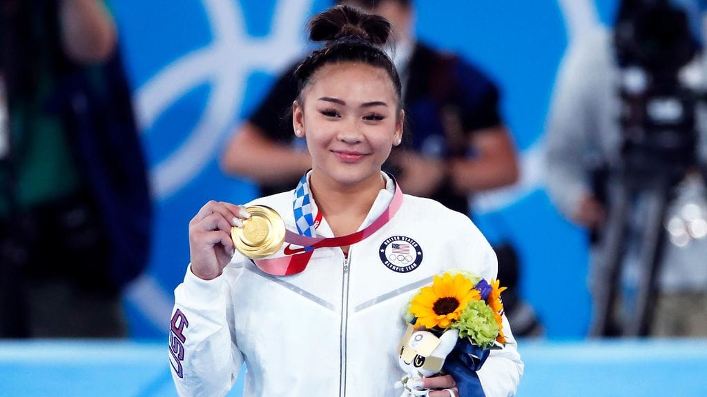 Sunisa Lee voitti olympiakultaa Tokion kisoissa kesällä.