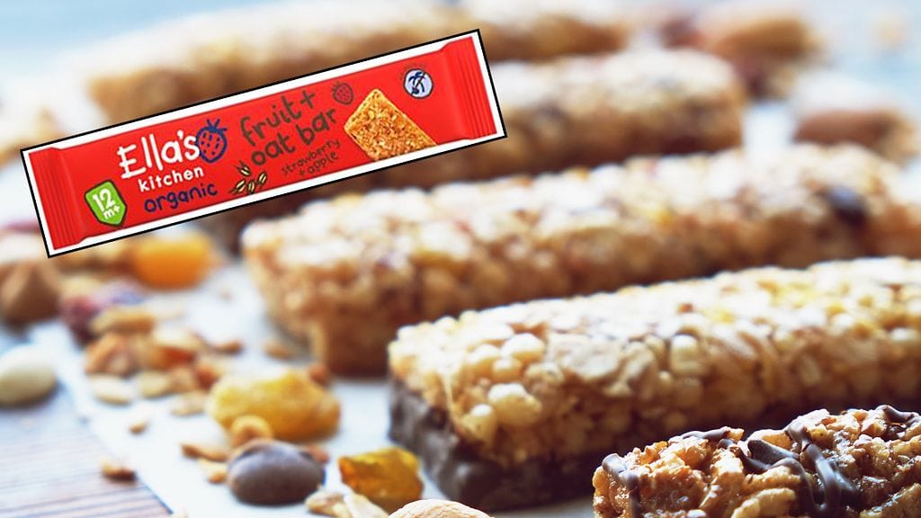 Mansikka-omenan makuista kaurapatukkaa vedetään myynnistä. Taustalla kuvituskuva.