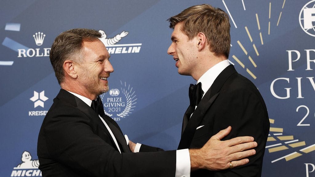 Christian Horner ja Max Verstappen