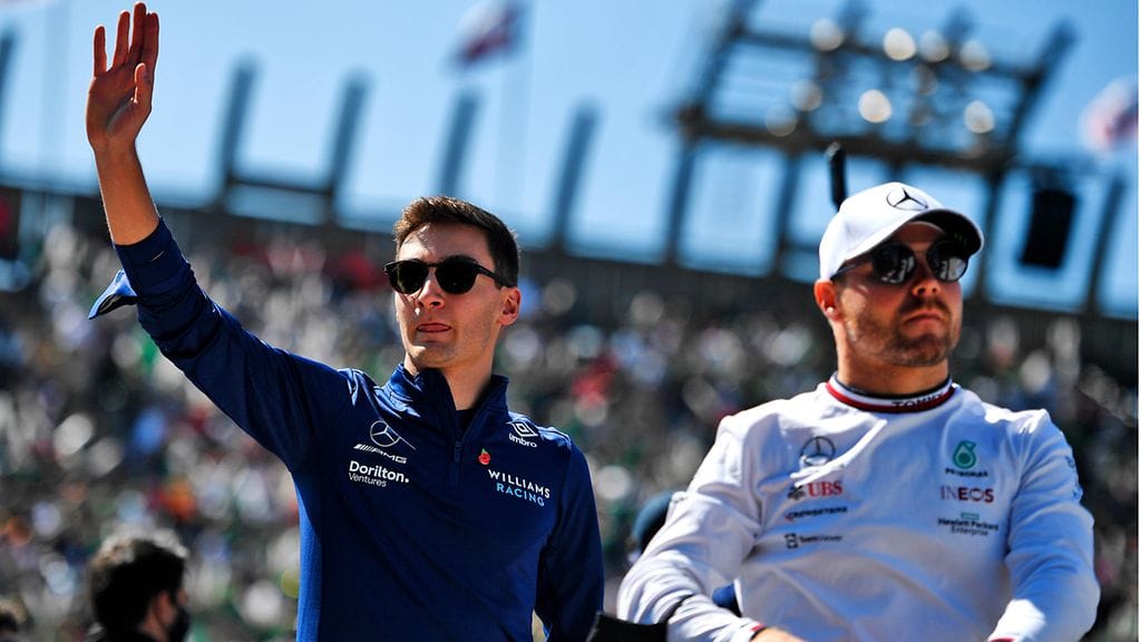 George Russell otti Valtteri Bottaksen paikan Mercedeksellä.