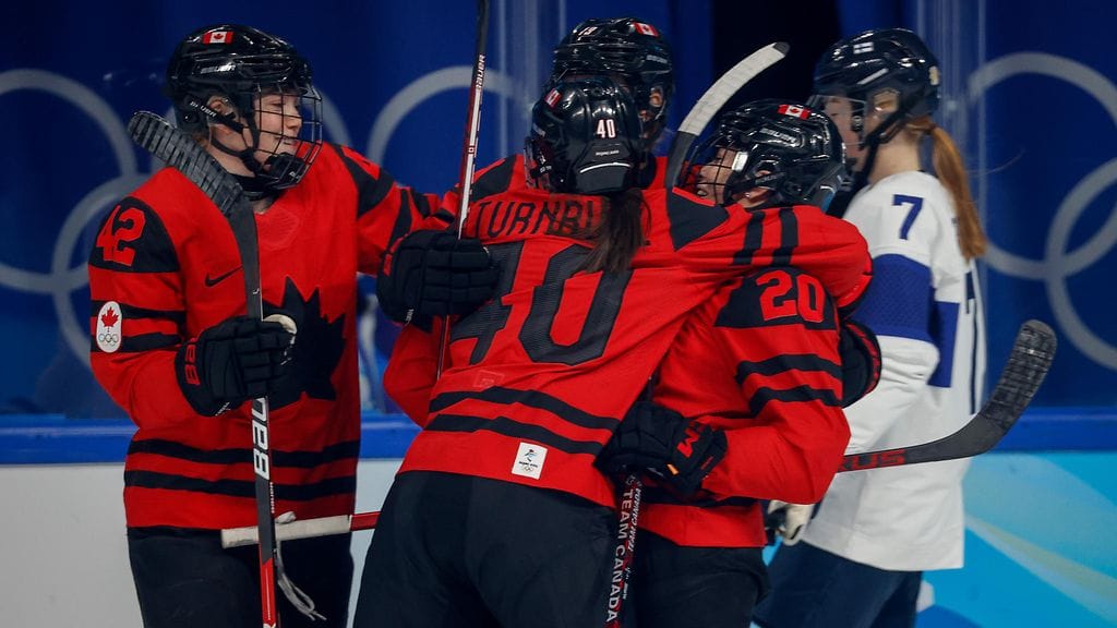 Kanada murskasi Suomen Pekingin olympialaissa.