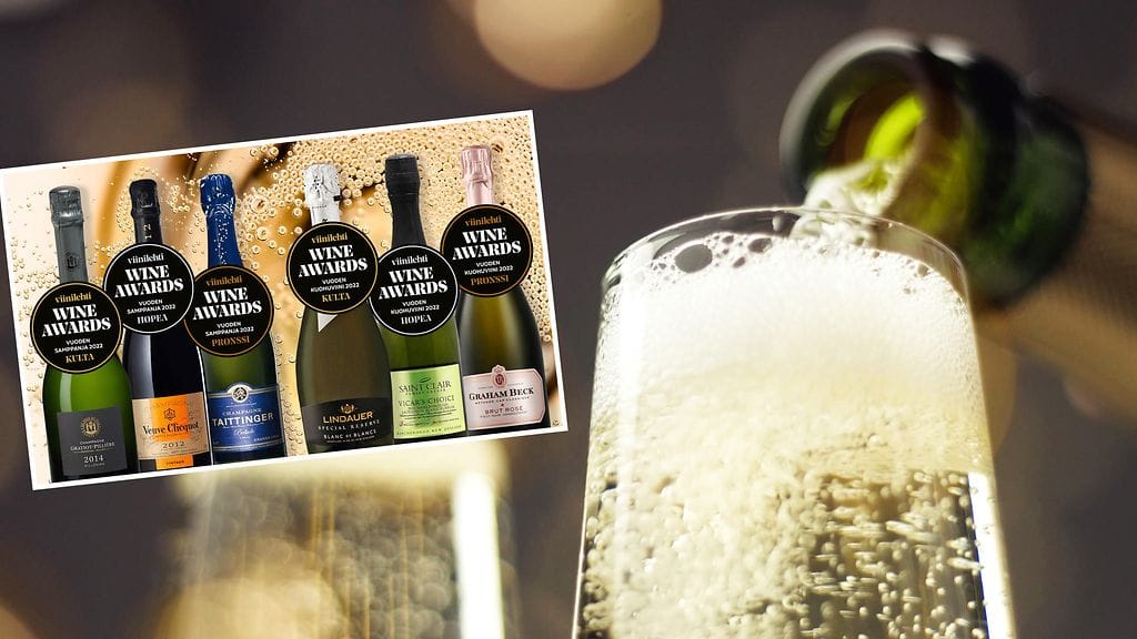 Viinilehden asiantuntijat valitsivat vuoden kuohuviinin ja vuoden samppanjan 2022.