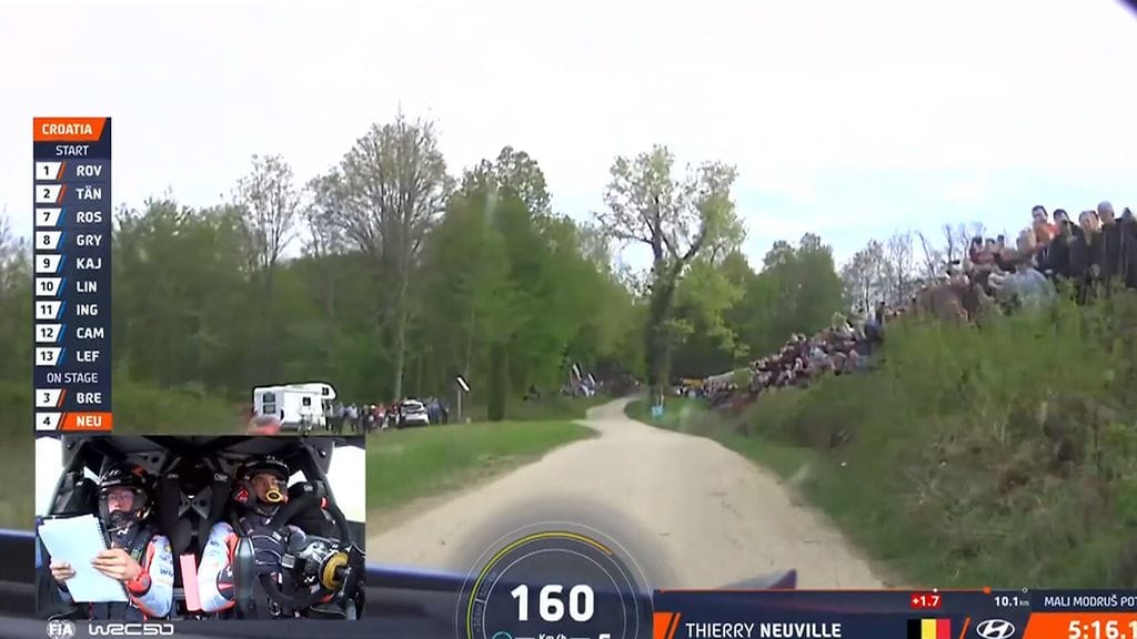 Katsojia Kroatian MM-rallissa.
