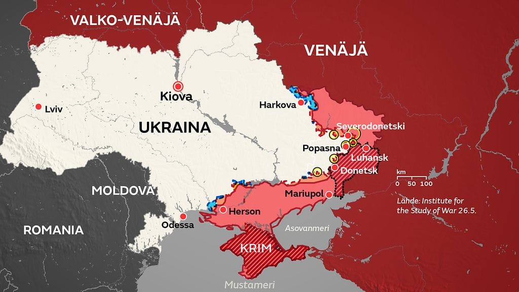 ukraina kartta 270522