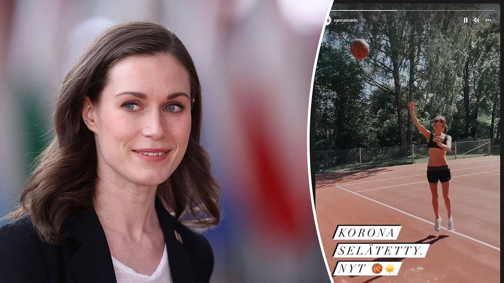 Koronatartunnasta aiemmin viikolla kertonut pääministeri Marin on toipunut koripallokuntoon.