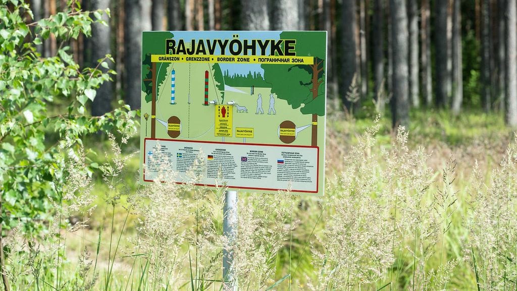 Kuvituskuvassa Suomen ja Venäjän raja Vainikkalassa.