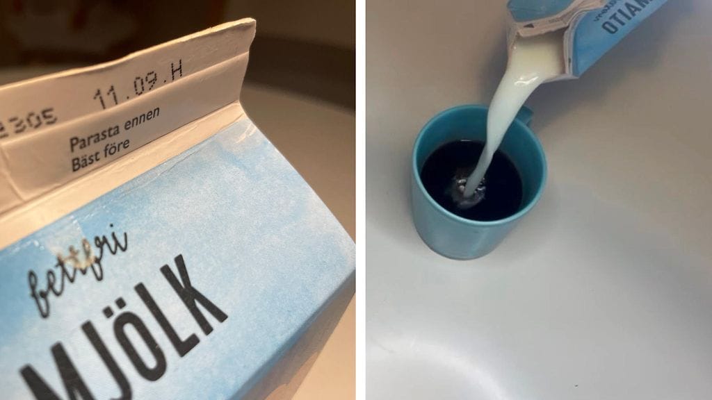 Voiko yli kaksi viikkoa vanha maito olla vielä juomakelpoista?