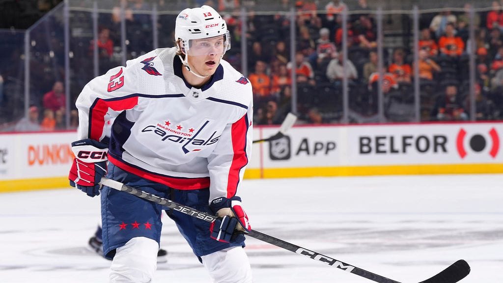 Henrik Borgström kiekkoilee alkavalla NHL-kaudella Washington Capitalsissa.
