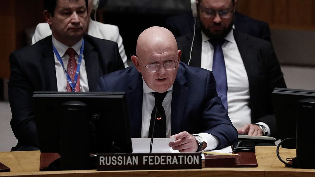 Venäjän YK-edustaja Vasili Nebenzjan uhkailut ennen äänestystä eivät tuottaneet tulosta.