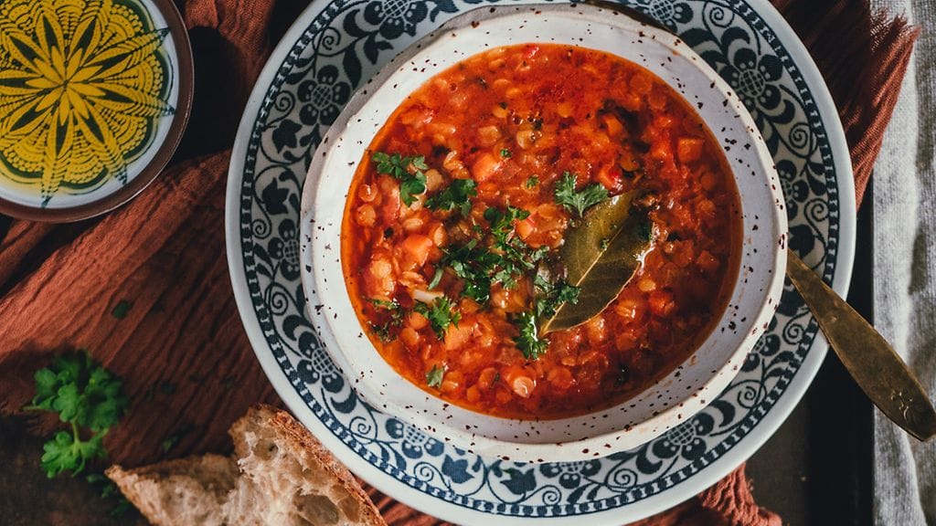 Kreikkalainen linssikeitto eli fakes.