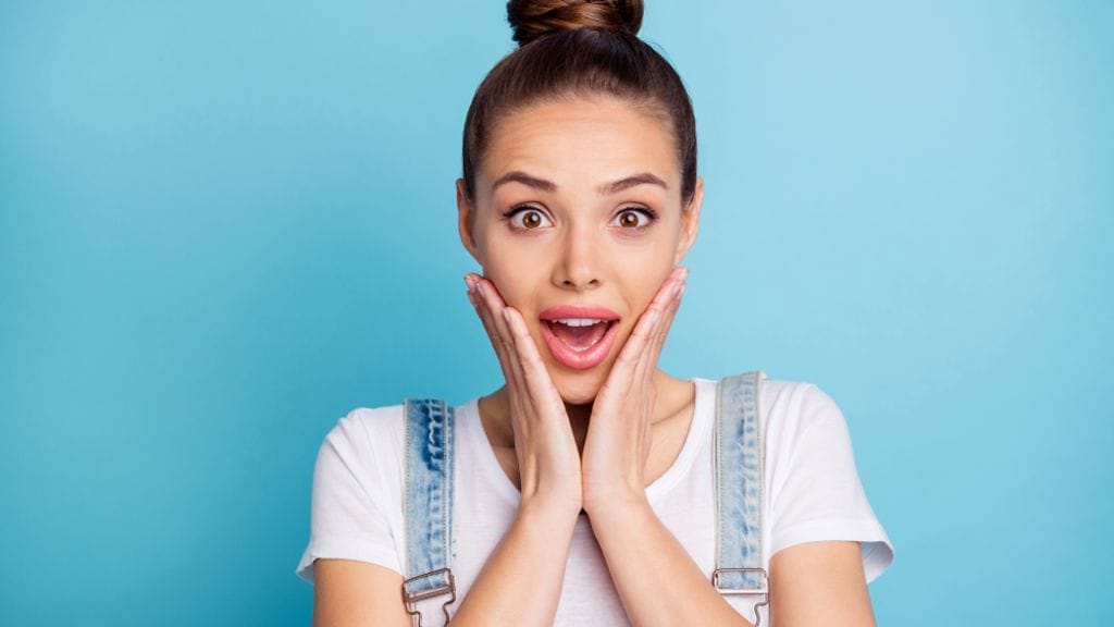 nainen ihastunut ilme