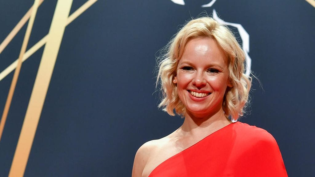 Alma Pöysti Jussi Gaalassa vuonna 2021.