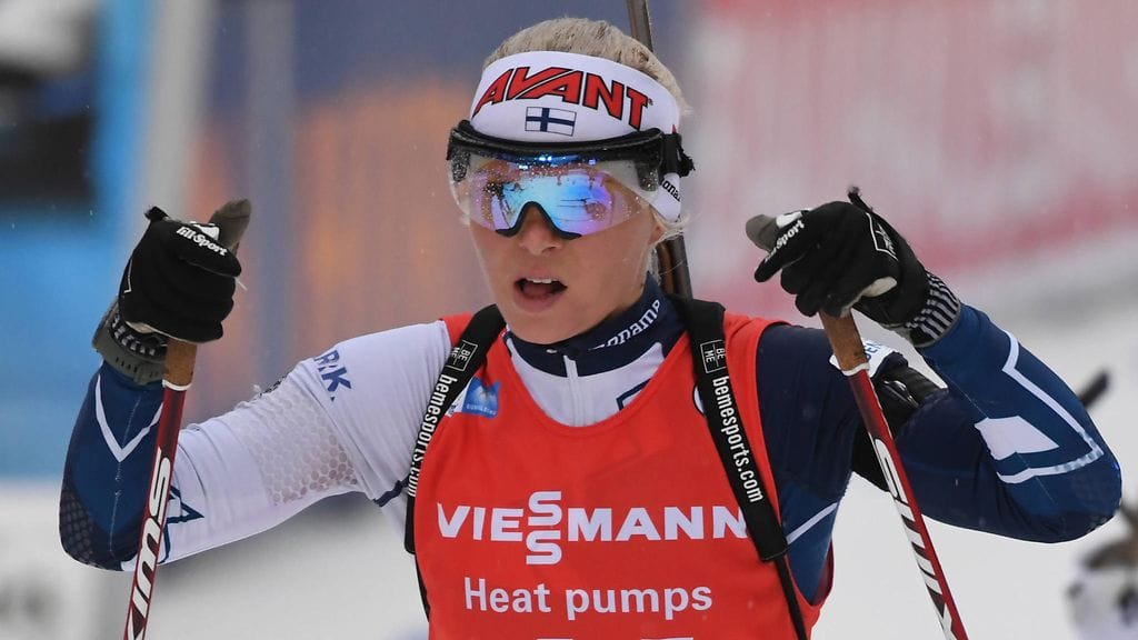 Mari Eder on Suomen kirkkain menestystoivo ampumahiihdon MM-kisoissa.