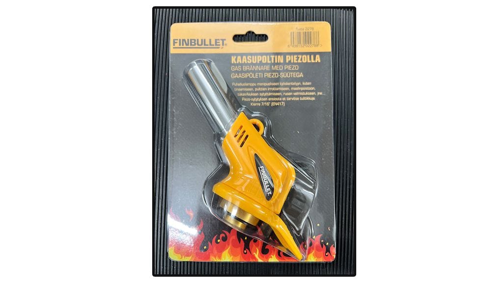 Finnbulletin kaasupoltin vedetään myynnistä.