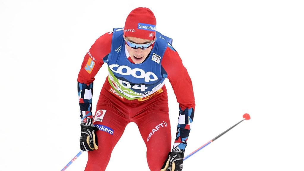 Jari Isometsä ei usko, että Harald Östberg Amundsen (kuvassa) pääsee enää Planican MM-kisoissa kilpaa hiihtämään.