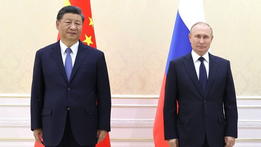 Presidentit Xi Jinping ja Vladimir Putin tapasivat syyskuussa 2022.
