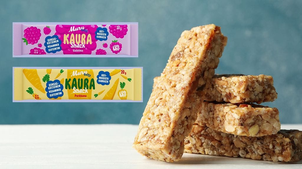 Kahta välipalapatukkaa vedetään myynnistä. Taustalla kuvituskuva.