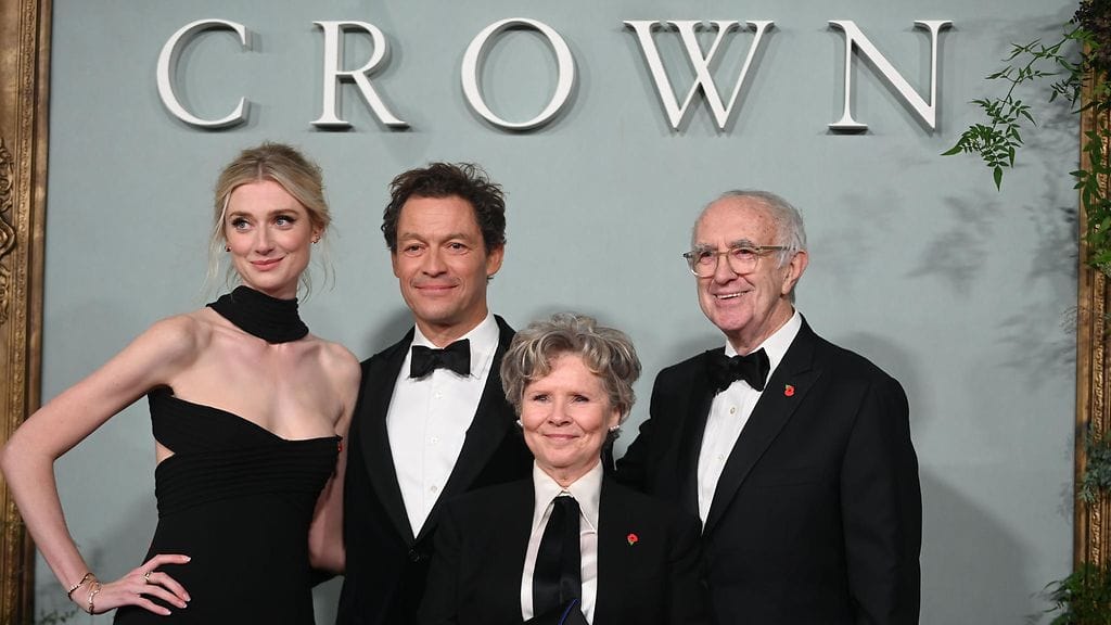 The Crown -sarjan näyttelijöitä, jotka nähdään myös kuudennella kaudella: Elizabeth Debicki, Dominic West, Imelda Staunton ja Jonathan Pryce.