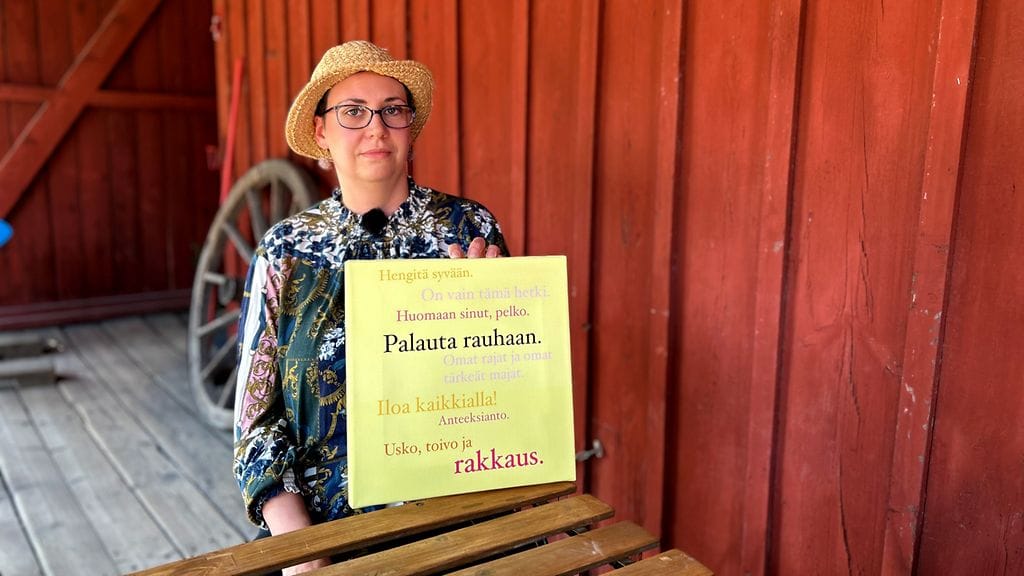 Saida Kilpisuo ja taulu