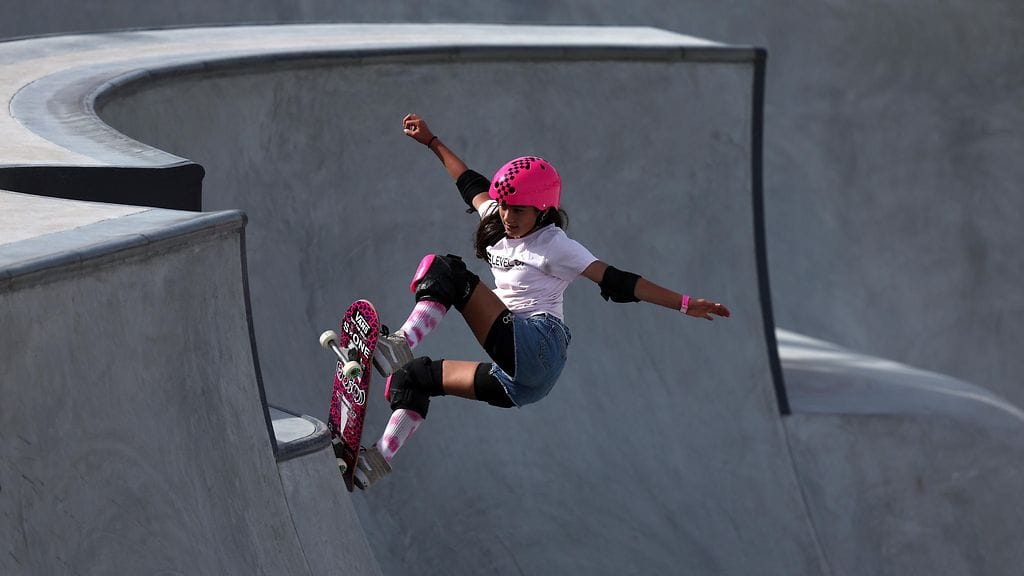 Arisa Trew onnistui 720-asteen tempussa Tony Hawkin kilpailussa.