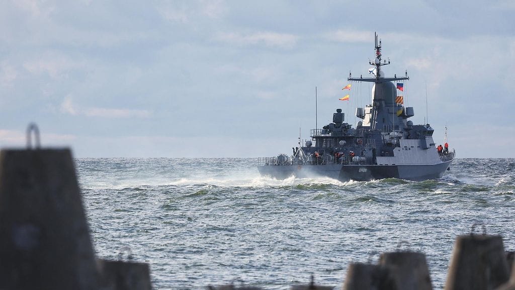 Kuvituskuva. Kuvassa Itämerellä venäläinen sota-alus vuonna 2022.