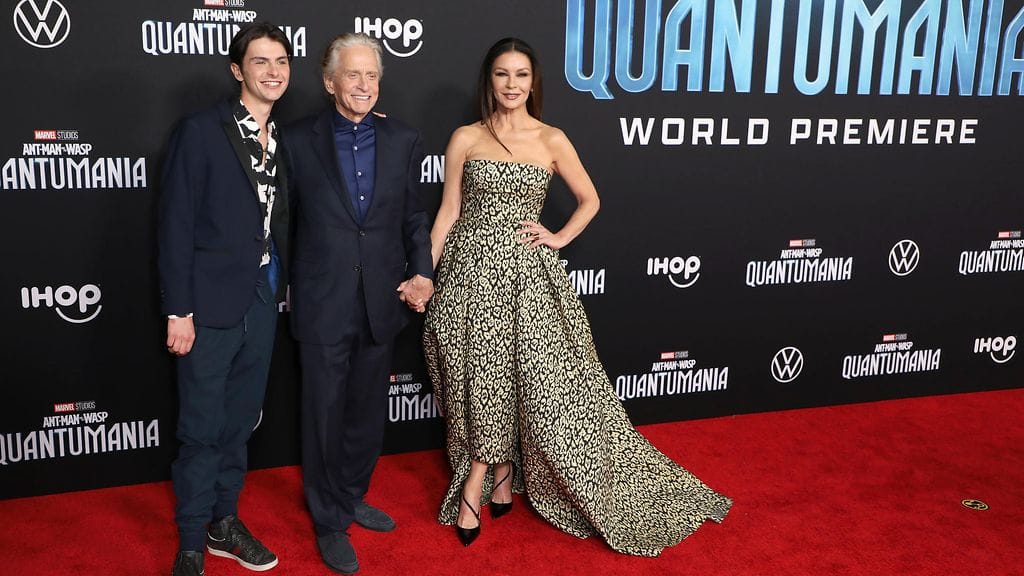 AOP catherine zeta-jones michael ja dylan douglas